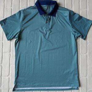 Bonobos Men's Golf Performance Polo Short Sleeve Shirt Sail Boat Pattern sz L